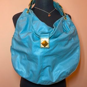 Shoulder Bag with gold color detail